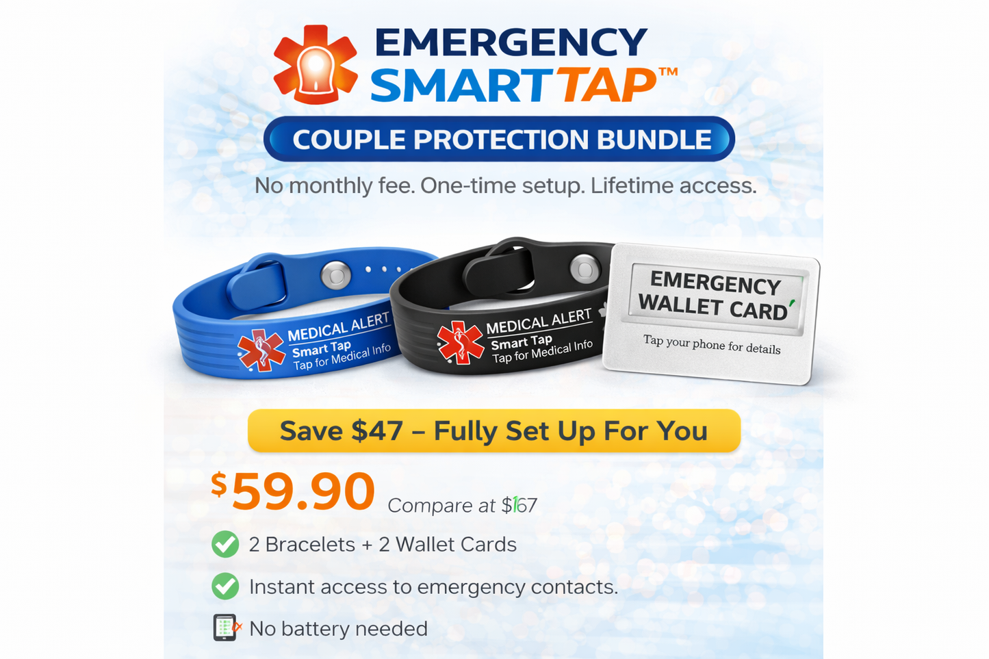 STJ SecureTap™ Couple Bundle